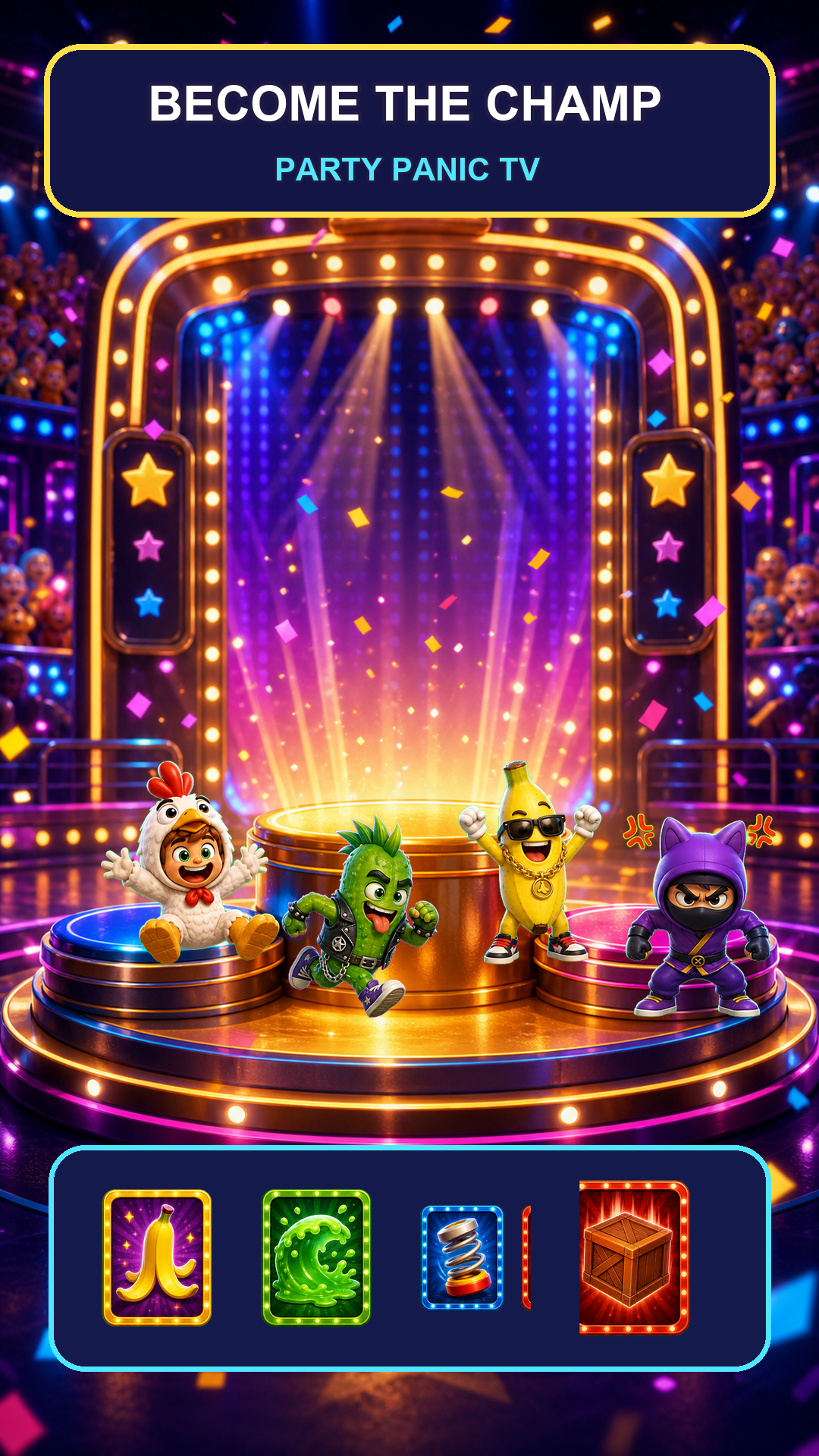 Results stage with rewards and Fame Stars